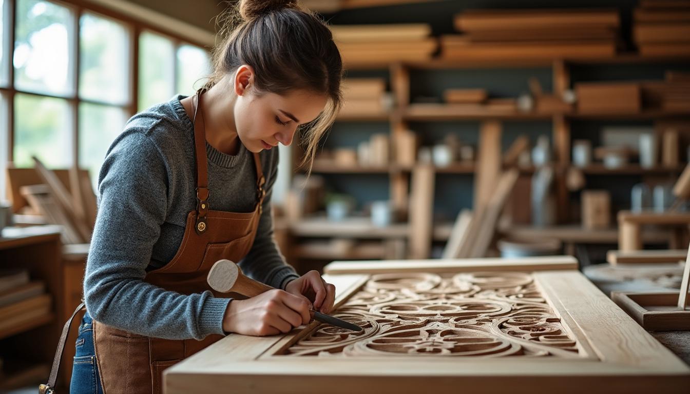 confiez la restauration de vos volets et portails en bois à sembleçay à virginie. offrez une seconde vie à votre bois grâce à un savoir-faire artisanal, pour une maison embellie et protégée.