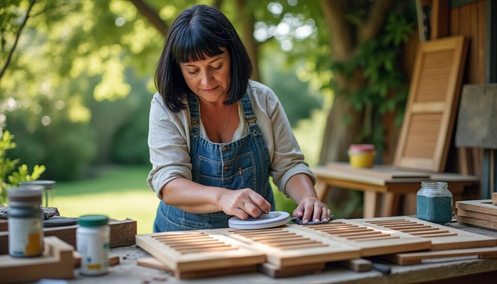 Restauration volets bois à Rouvres-les-Bois : redonner vie à vos boiseries avec Virginie confiez la restauration de vos volets en bois à rouvres-les-bois à virginie. redonnez vie et éclat à vos boiseries grâce à un travail artisanal soigné et personnalisé.