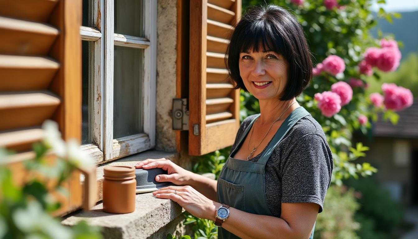 Restauration volets bois le Pont-Chrétien-Chabenet : valoriser votre patrimoine avec Virginie confiez la restauration de vos volets en bois au pont-chrétien-chabenet à virginie. préservez et valorisez votre patrimoine grâce à un savoir-faire artisanal et des finitions soignées.