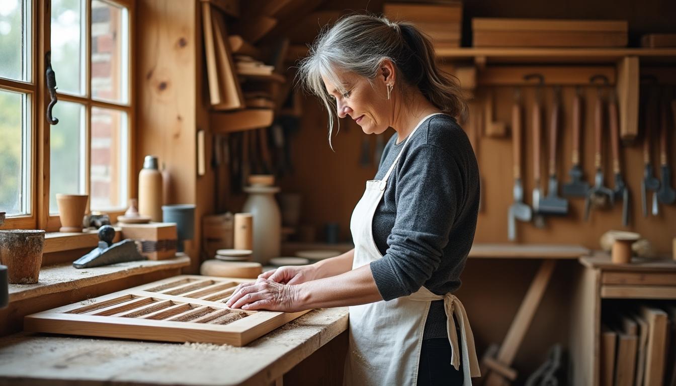 confiez la rénovation de vos volets et portails en bois à vigoulant à virginie, artisan passionnée, pour redonner vie et charme à votre extérieur avec savoir-faire et qualité.
