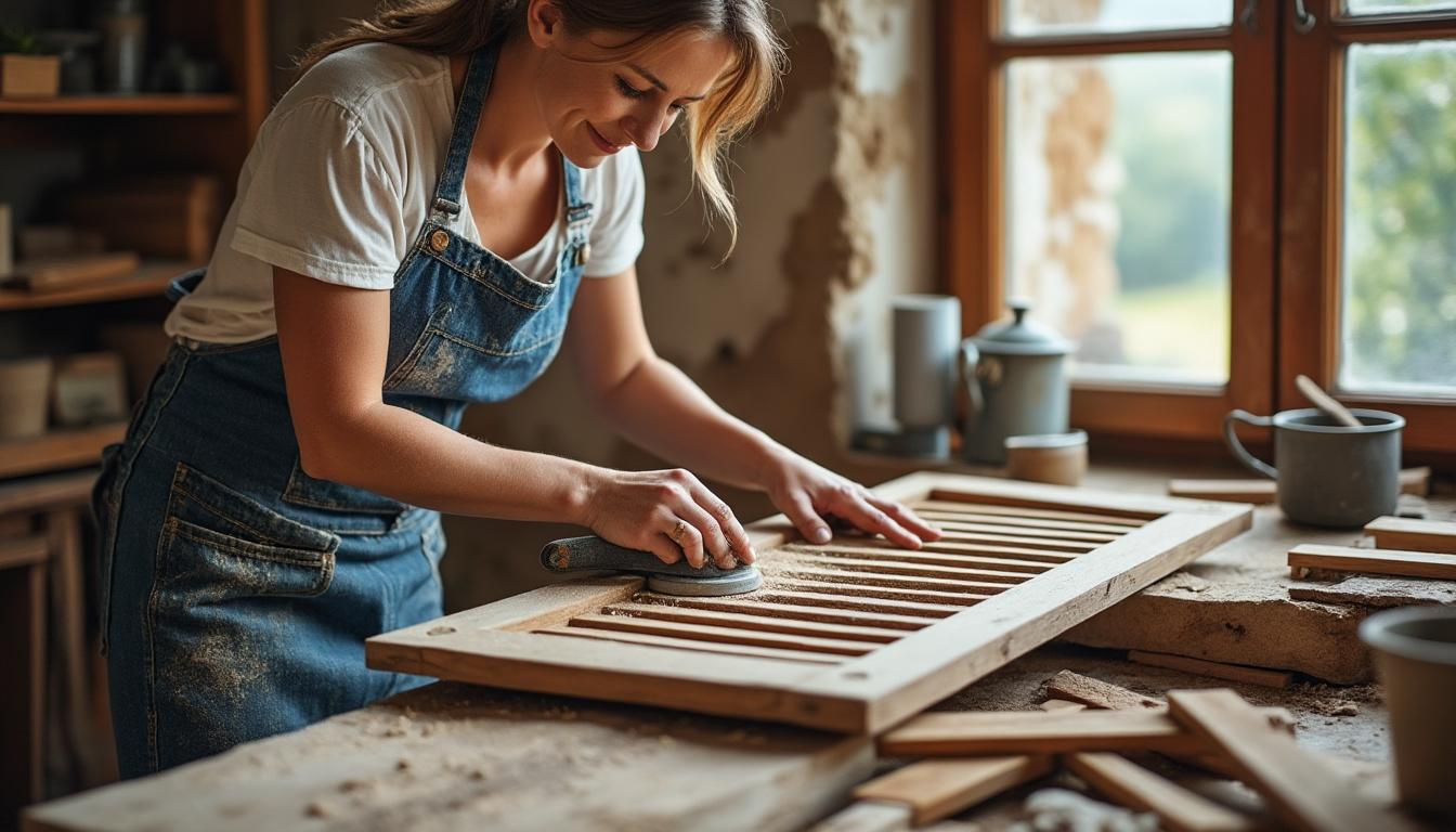 confiez la restauration de vos volets et portails en bois à vigoulant à virginie, artisan passionnée, pour redonner éclat et durabilité à vos installations avec savoir-faire et qualité.