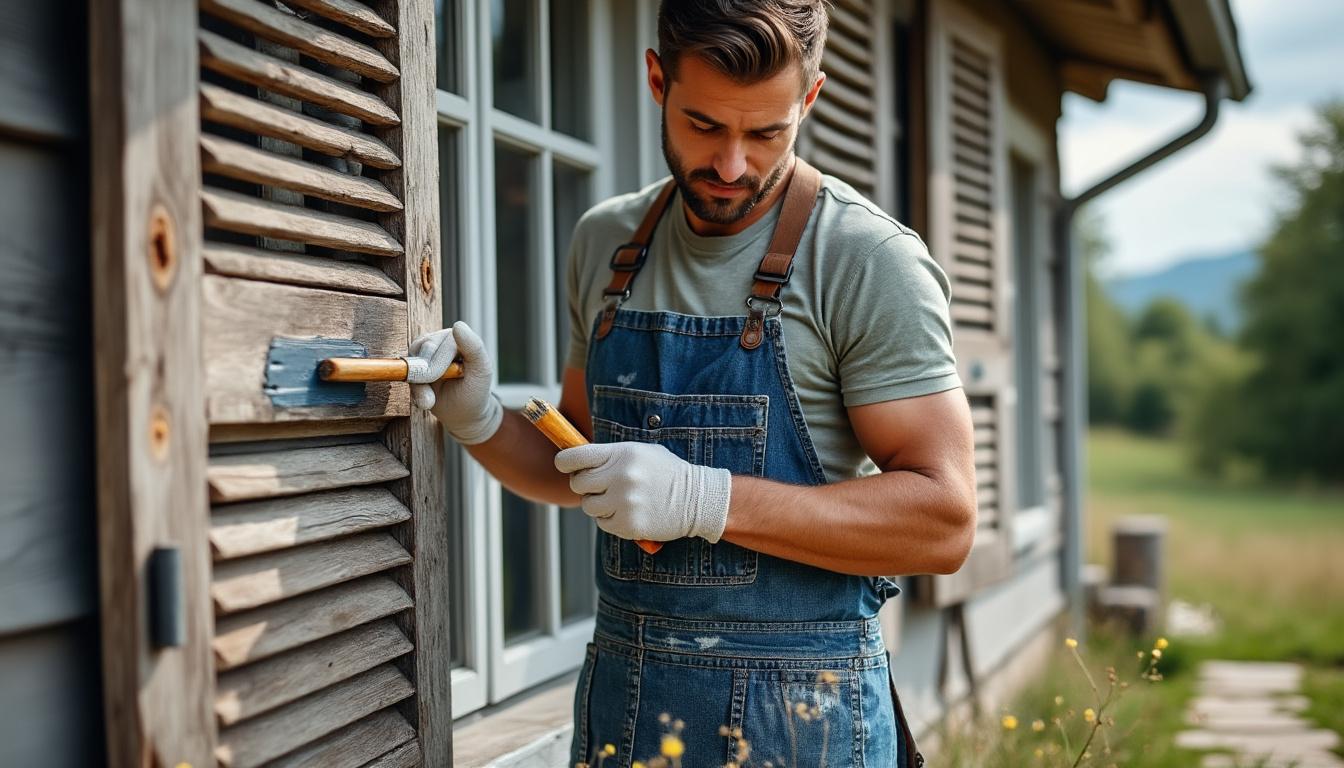 redonnez vie à vos volets en bois à vicq-exemplet grâce à la restauration artisanale de virginie, experte en rénovation traditionnelle pour un résultat authentique et durable.