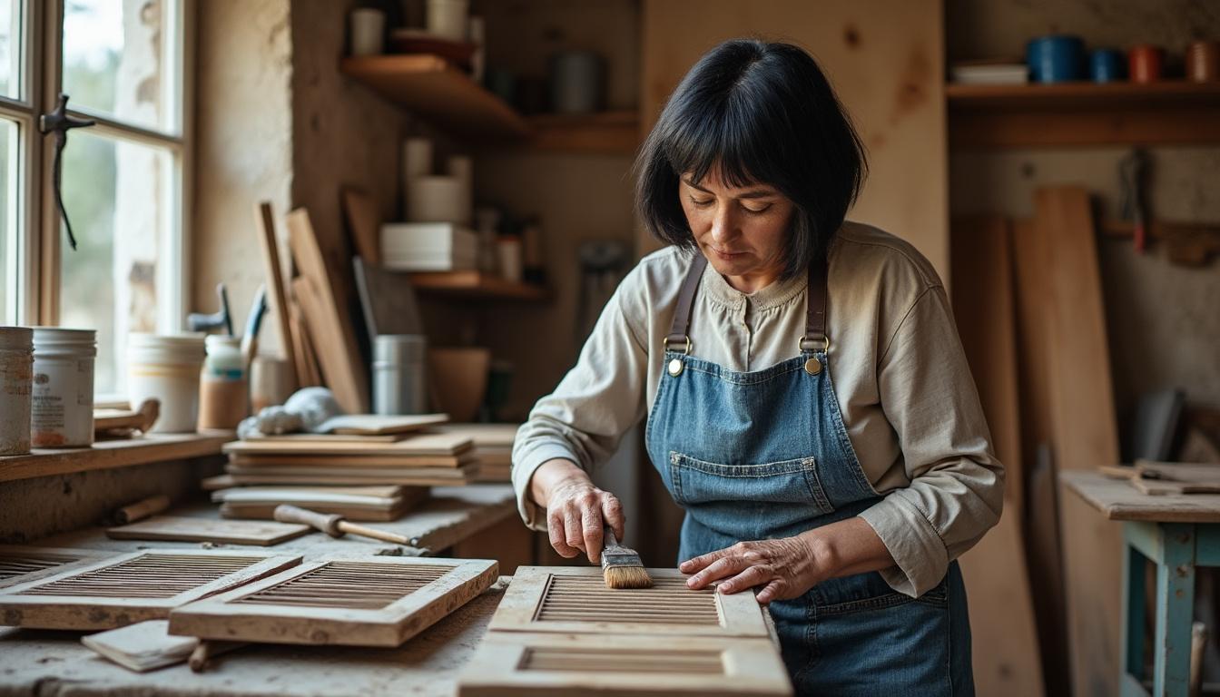 Restauration volets bois Thizay : redonnez vie à vos menuiseries avec Virginie, l’artisane passionnée confiez la restauration de vos volets bois à thizay à virginie, artisane passionnée. redonnez charme et durabilité à vos menuiseries grâce à un savoir-faire artisanal reconnu. devis personnalisé et conseils sur mesure.