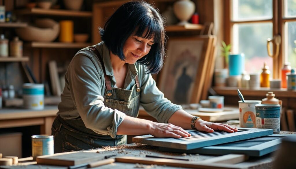 confiez la restauration de vos volets en bois à thizay à virginie, artisane passionnée. donnez une seconde vie à vos menuiseries grâce à un savoir-faire artisanal et des finitions de qualité.