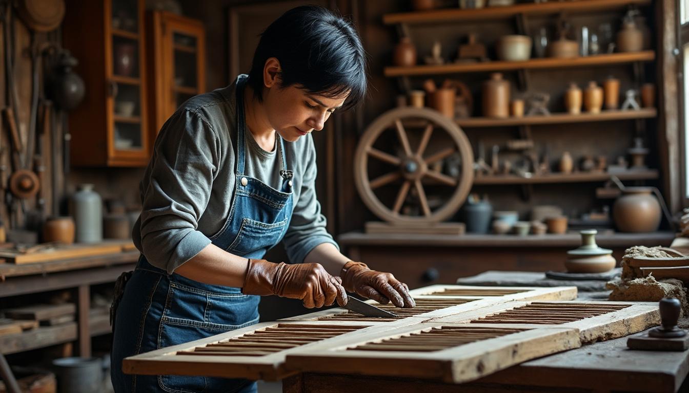 confiez la restauration de vos volets en bois à tournon-saint-martin à virginie : redonnez vie et éclat à vos menuiseries grâce à un savoir-faire artisanal de qualité. devis gratuit et conseils personnalisés.