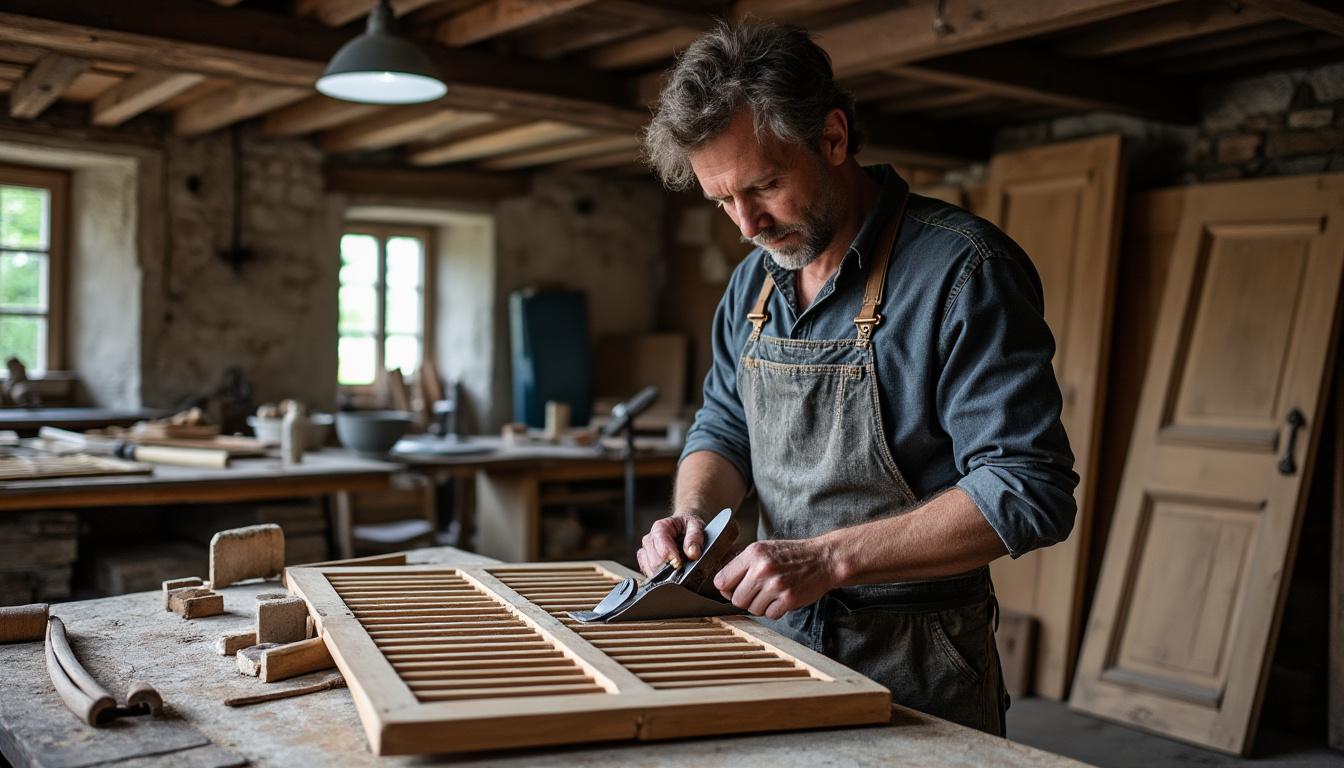 confiez la restauration de vos volets en bois à tranzault à virginie, artisan locale. redonnez charme et protection à vos menuiseries avec un savoir-faire artisanal sur mesure.