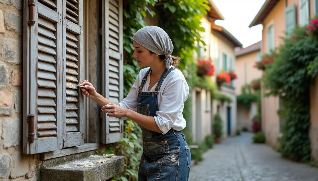 confiez la restauration de vos volets bois à tranzault à virginie, artisan locale passionnée. redonnez vie et éclat à vos menuiseries grâce à un savoir-faire traditionnel et sur-mesure.