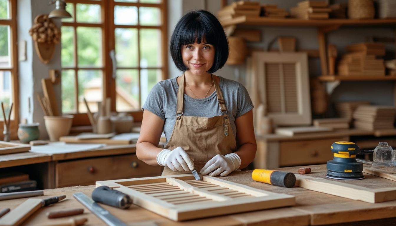 redonnez vie à vos volets en bois à villiers grâce à virginie, artisan passionnée et engagée, spécialisée en restauration de boiseries pour un résultat authentique et durable.