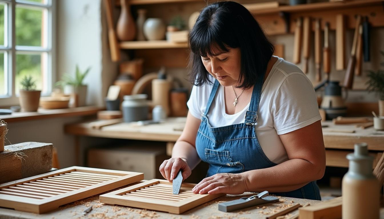 redonnez vie à vos volets en bois à villiers grâce à virginie, artisan passionnée et engagée en restauration de boiseries. qualité et savoir-faire au service de vos volets.